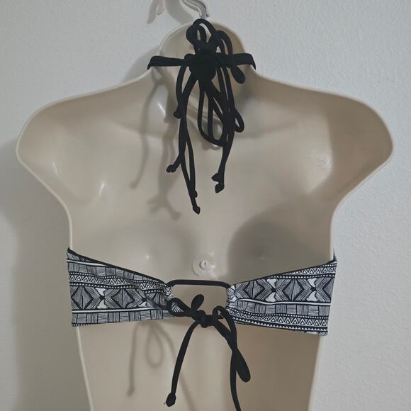 NWT Issa de'mar Morrocco High Neck Strappy Bikini Top Black-M Festival Boho - Picture 5 of 7